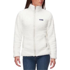 Patagonia Los Gatos Jacket White Womens Size Small Fuzzy Soft Comfy